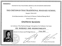 Diplom Nan Thaimassage